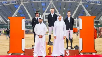 منافسات قفز الحواجز في بطولة سيف سمو الأمير