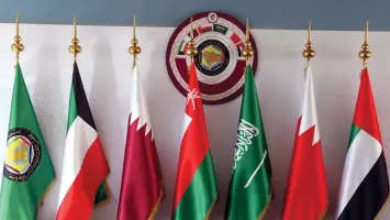 وزراء خارجية مجلس التعاون والاتحاد الأوروبي خلال مؤتمر صحفي
