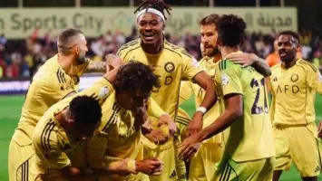 جانب من مباراة النصر ضد نيوم