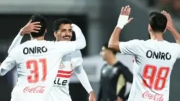 لاعبو الزمالك خلال مباراة كرة قدم