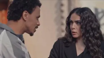 مشهد درامي من مسلسل بيبو
