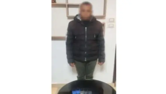 عملية ضبط محتال إلكتروني في رأس البر