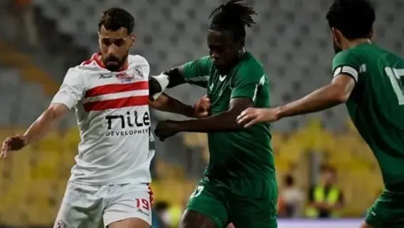 جانب من مباراة الزمالك ضد الاتحاد في الدوري المصري الممتاز