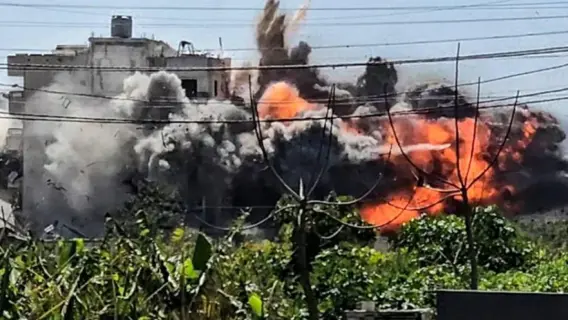حرائق ناجمة عن الفوسفور الأبيض في جنوب لبنان