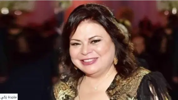 الفنانة ماجدة زكي أثناء فترة التعافي بعد العملية الجراحية