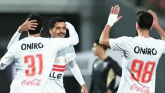 لاعبو الزمالك خلال مباراة كرة قدم