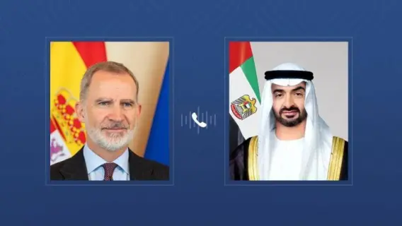 الشيخ محمد بن زايد والملك فيليب السادس يتحدثان حول الأزمة الإقليمية